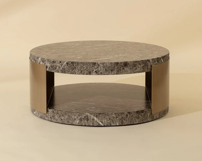 Cavette Coffee Table - Marble Look