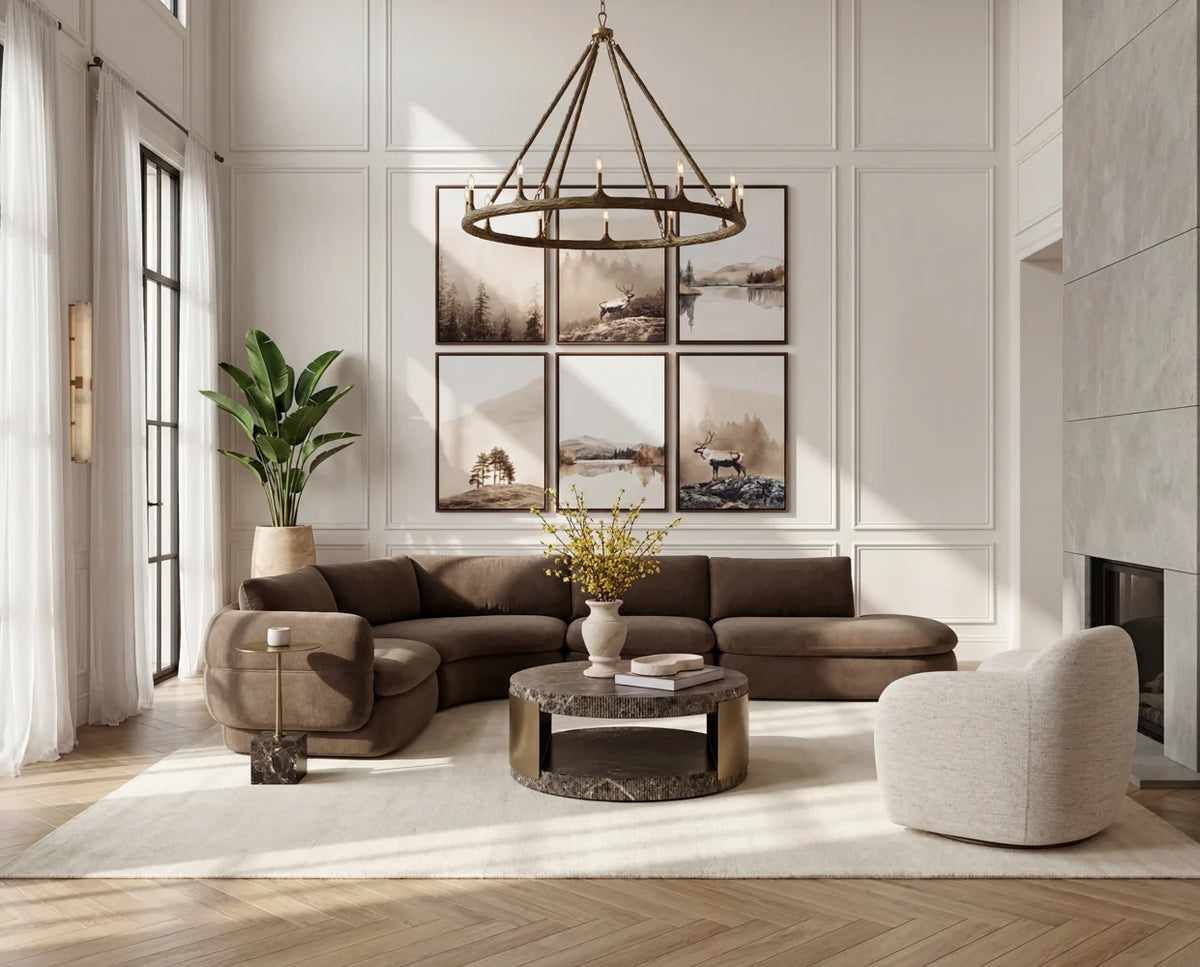 Cavette Coffee Table - Marble Look