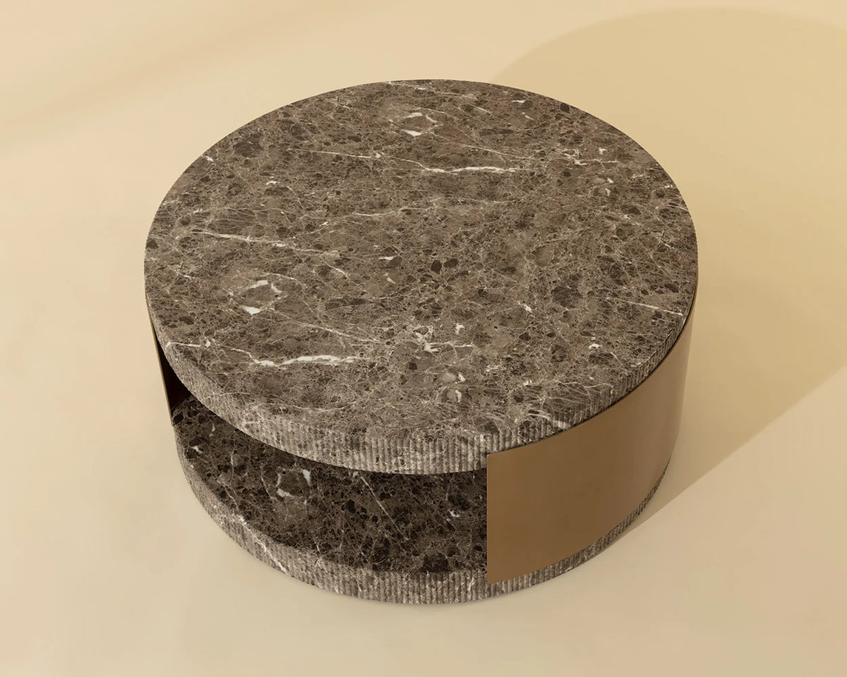 Cavette Coffee Table - Marble Look