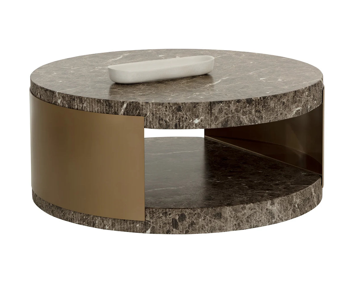 Cavette Coffee Table - Marble Look