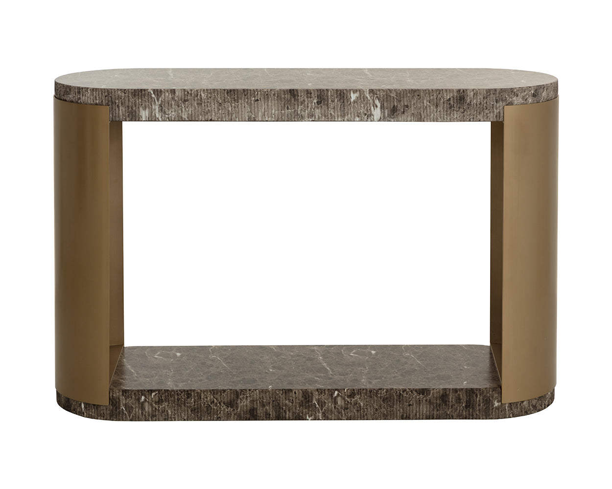 Cavette Console Table - Marble Look - Dark Emperador