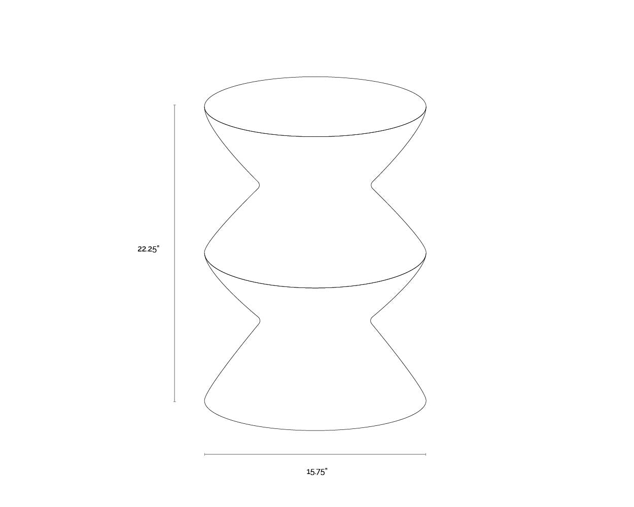 Union End Table - Black